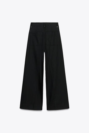 Wide-leg High-waist Jeans