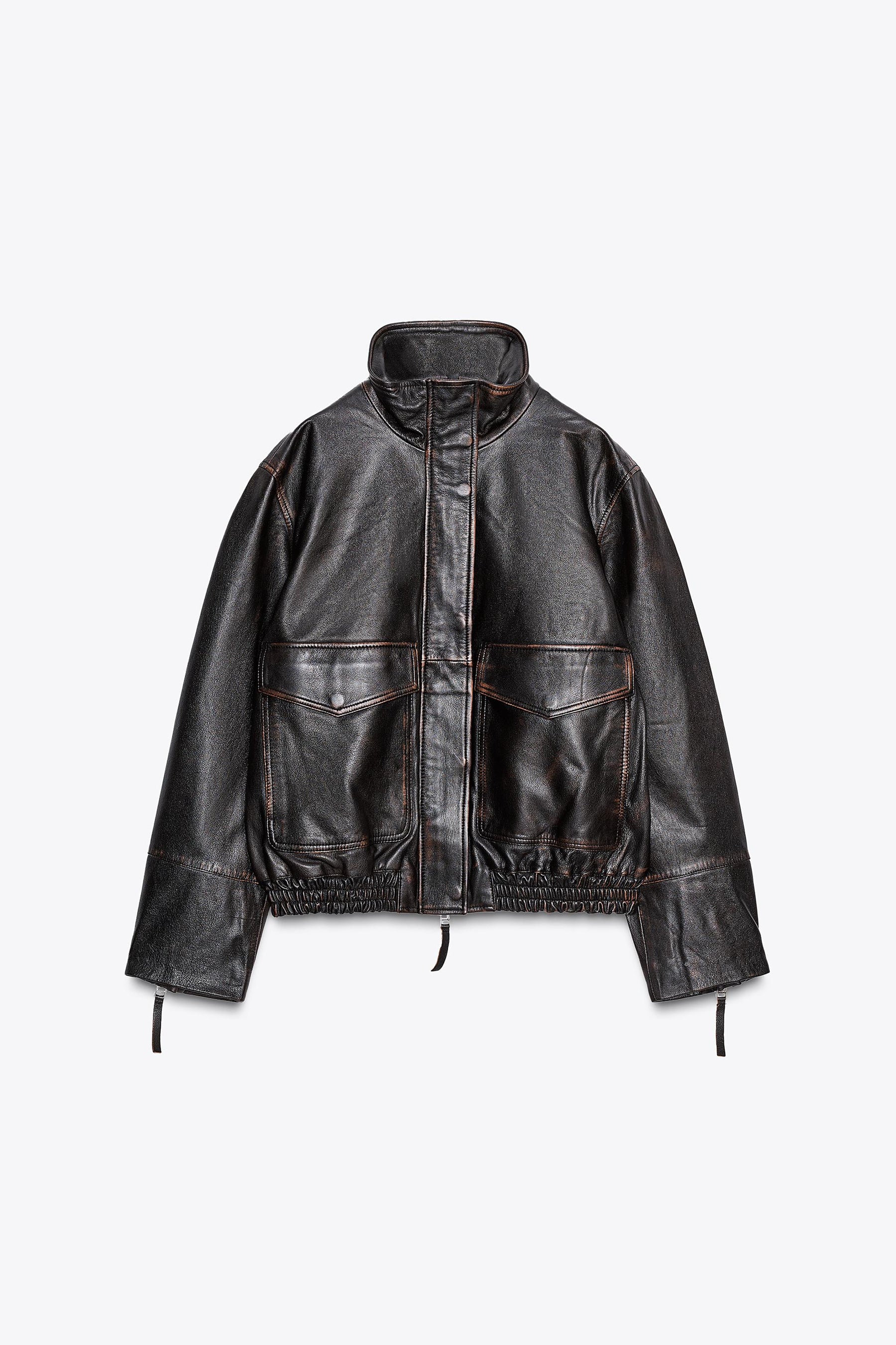 Leather Bomber Jacket Limited