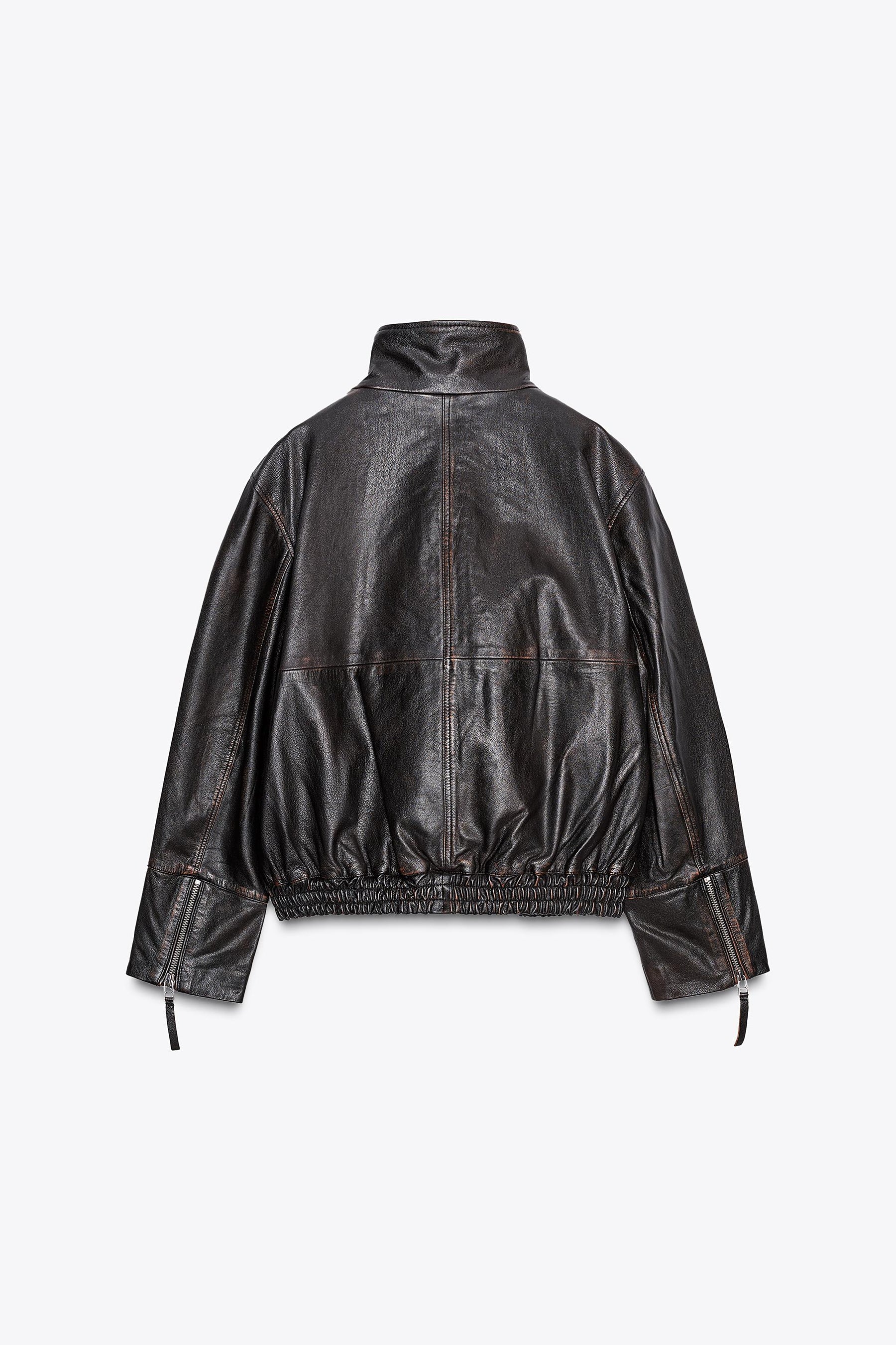 Leather Bomber Jacket Limited