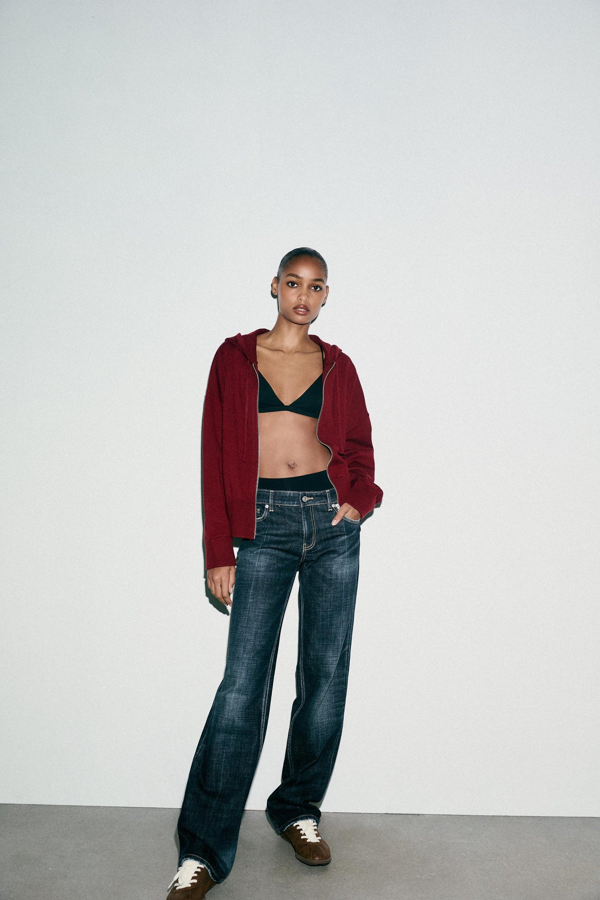 Knitted Hooded Sweater