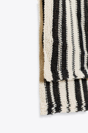 SHORT SLEEVE STRIPED KNIT JUMPER WITH LINEN BLEND - Image 6