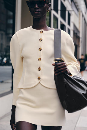 FITTED CARDIGAN WITH BUTTONS - Image 9