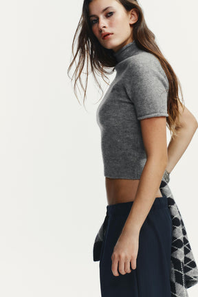 SOFT KNIT SHORT SLEEVE JUMPER - Image 3