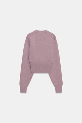 CROPPED PLAIN KNIT JUMPER - Image 2
