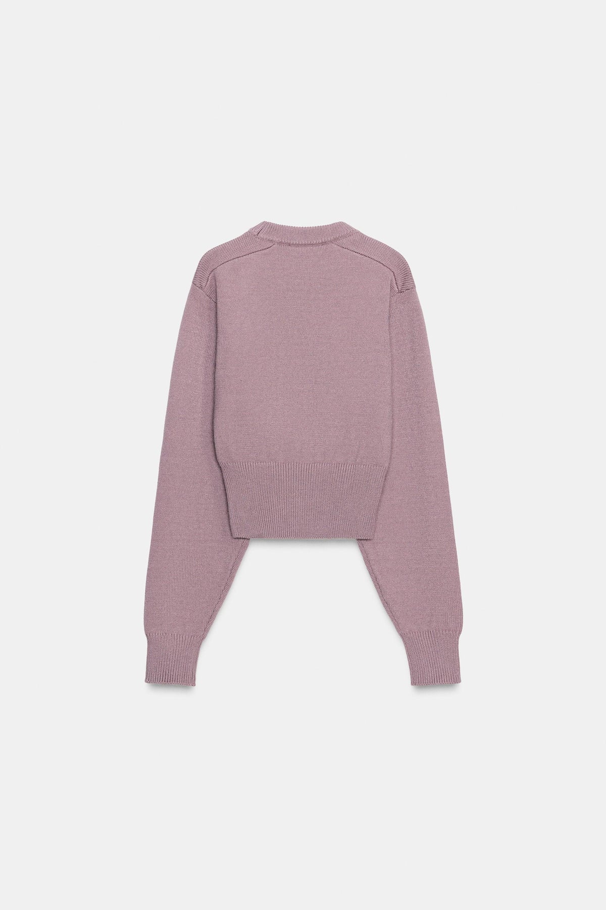 CROPPED PLAIN KNIT JUMPER - Image 2
