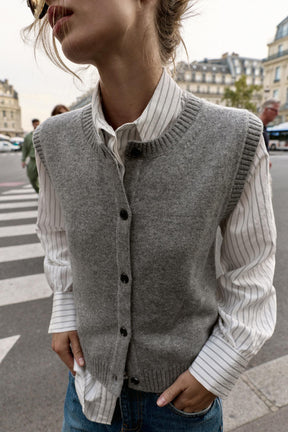 Weich gestrickt Weste 