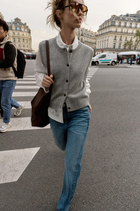 Weich gestrickt Weste 