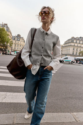 Weich gestrickt Weste 