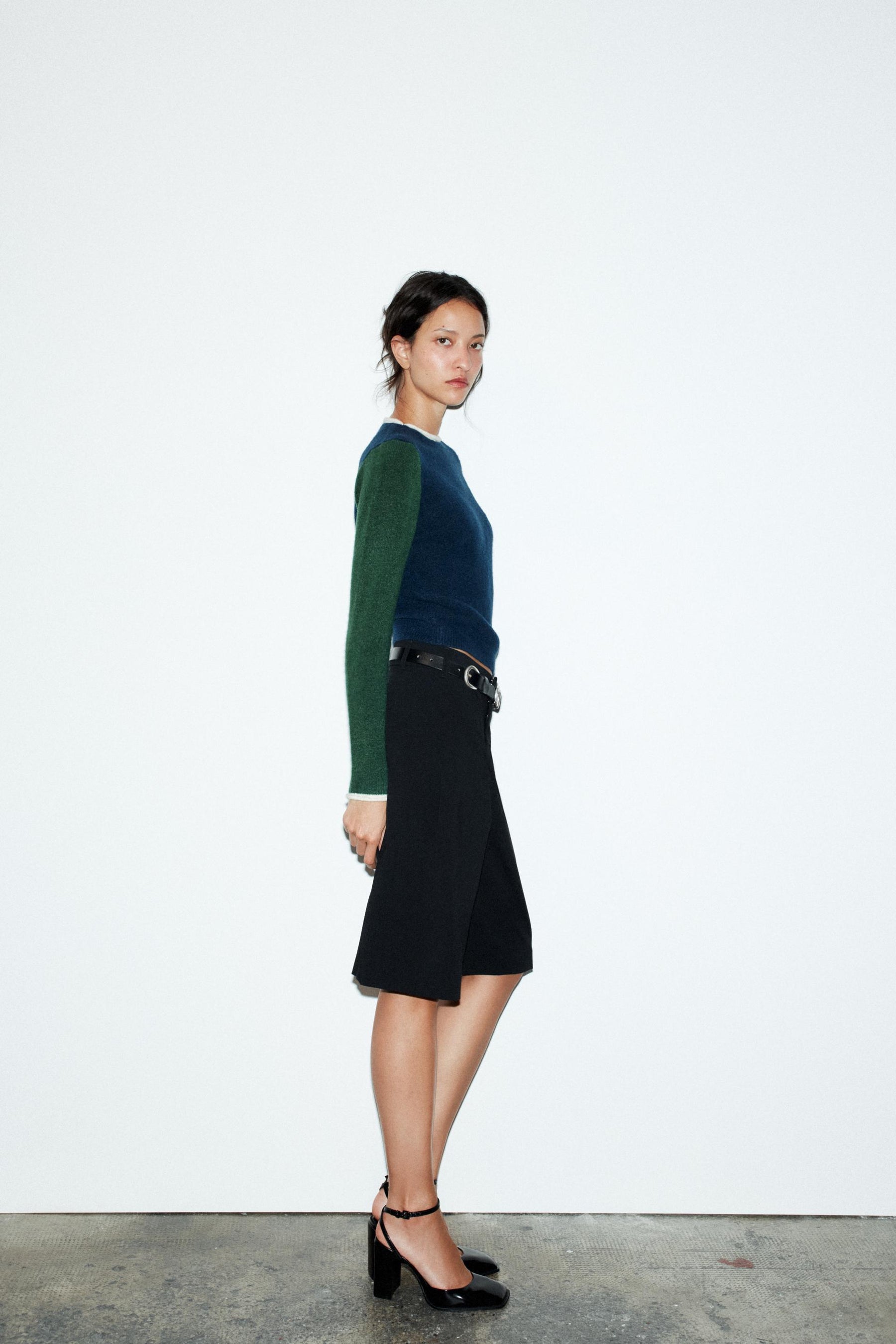 COLOUR BLOCK KNIT JUMPER - Image 3