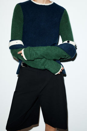 Colour Block Knit Jumper