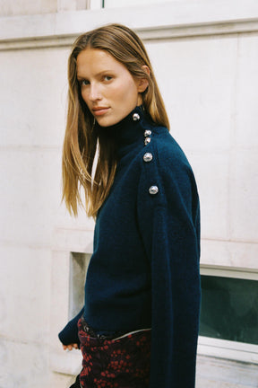 Soft Knit Button Jumper