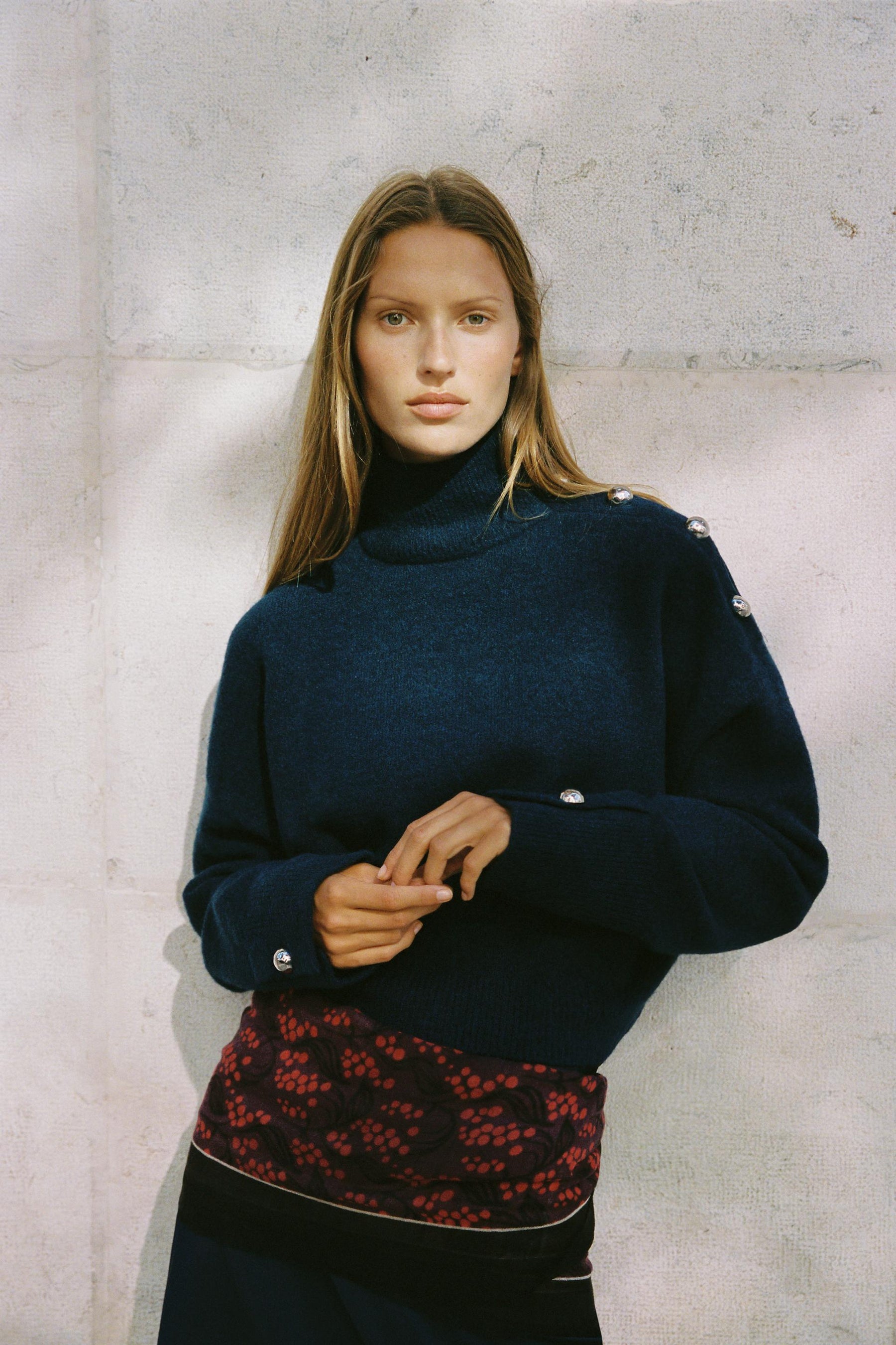 SOFT KNIT JUMPER WITH BUTTONS - Image 1