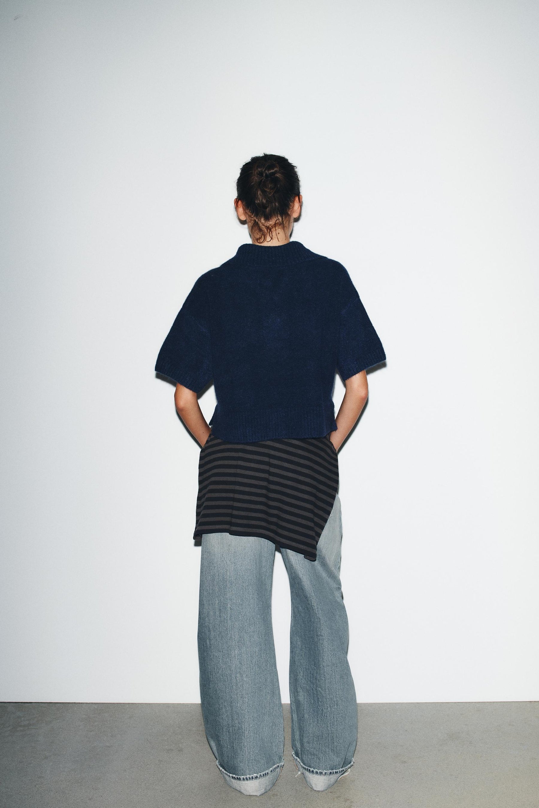 SHORT SLEEVE KNIT TOP - Image 3