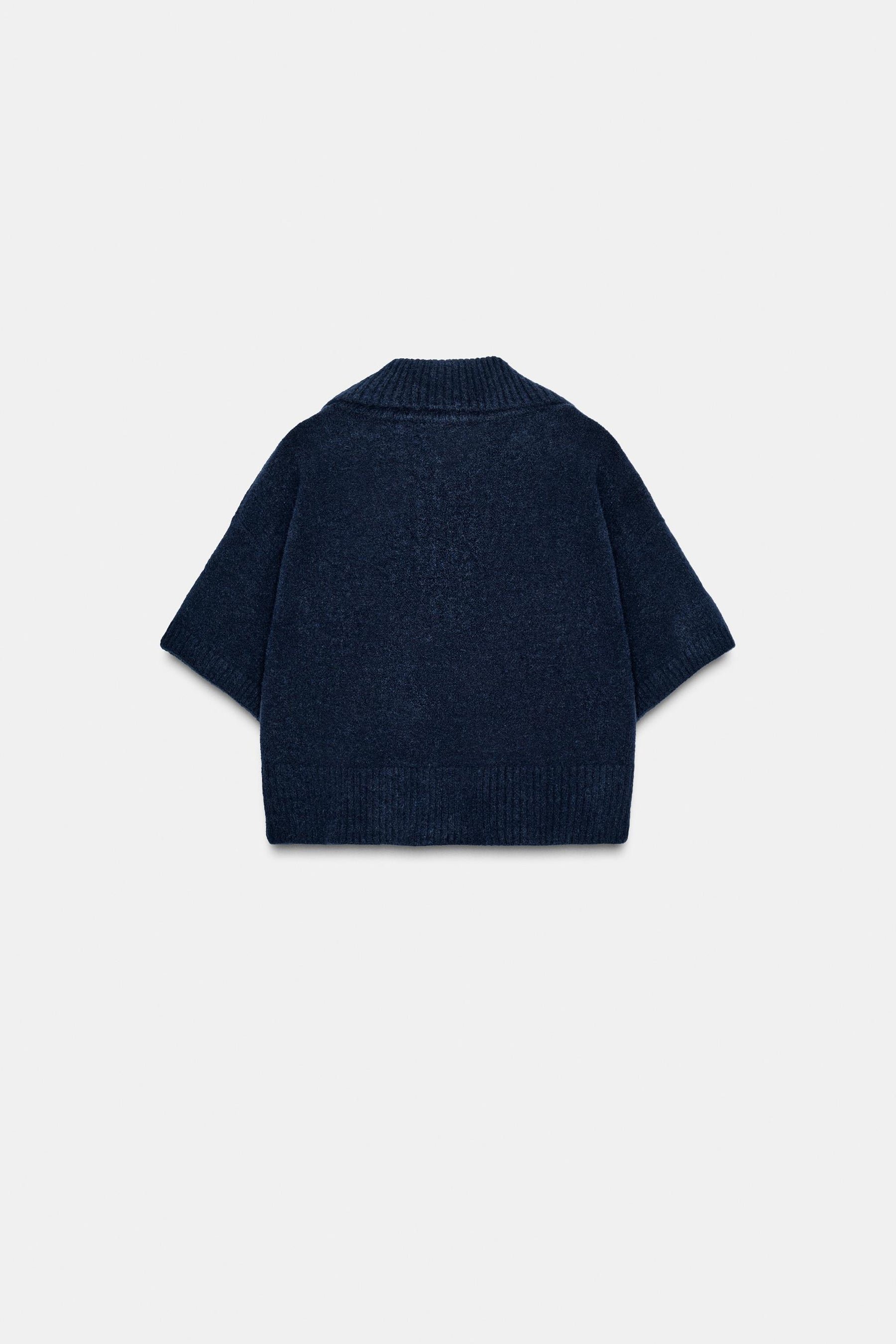 SHORT SLEEVE KNIT TOP - Image 5