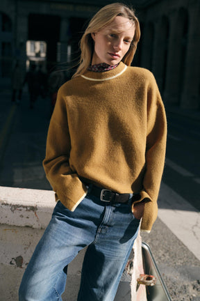 Knit Jumper with Trims