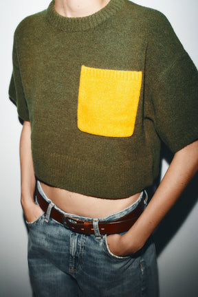 SHORT SLEEVE KNIT SWEATER - Image 2