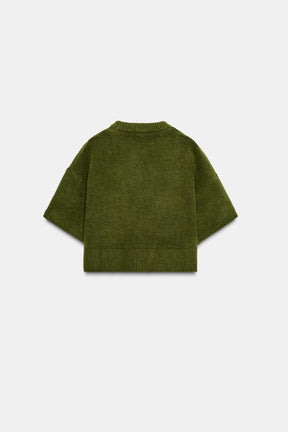 SHORT SLEEVE KNIT SWEATER - Image 6