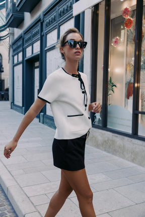 CARDIGAN WITH CONTRAST TRIMS - Image 3