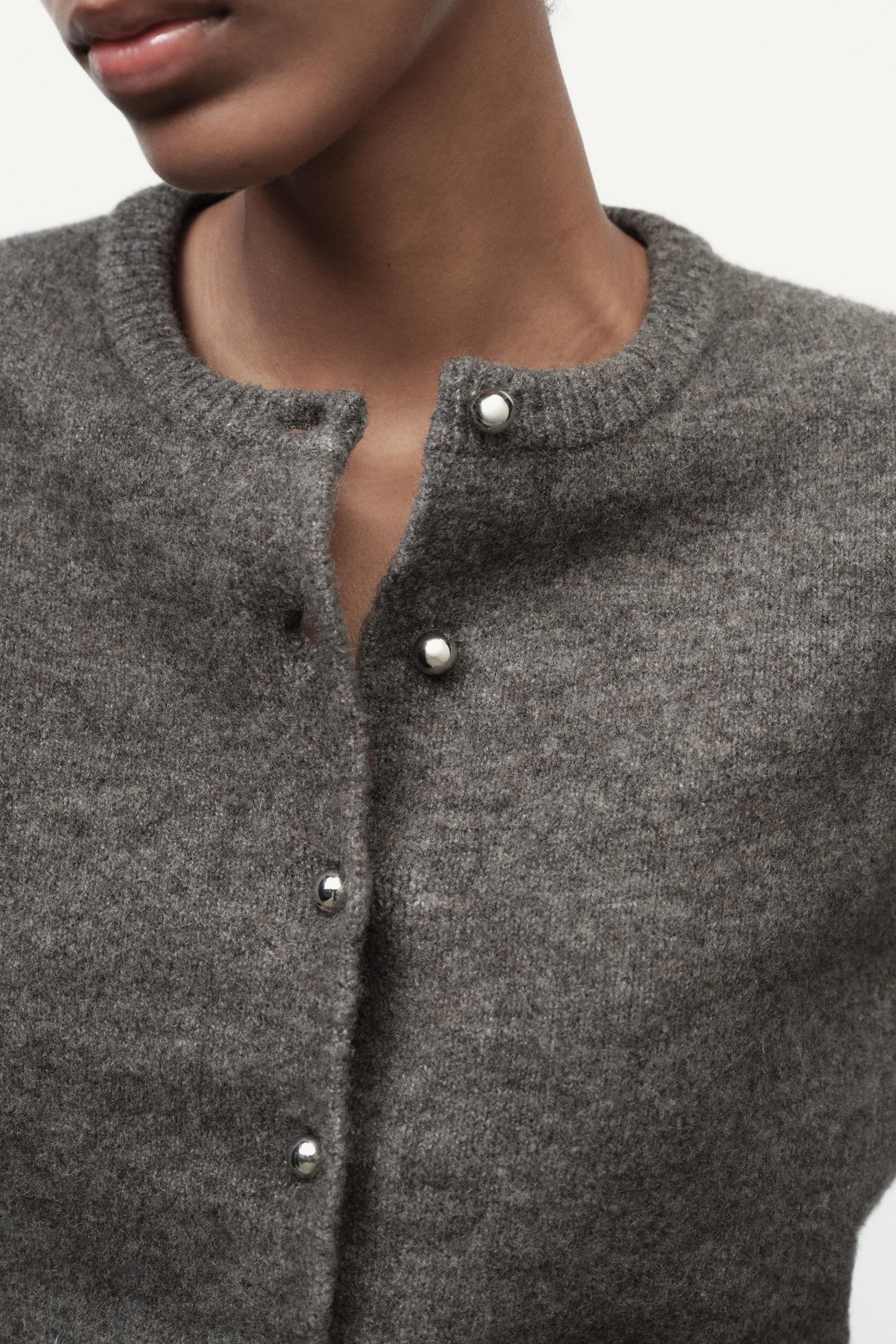 Metal Button Cardigan