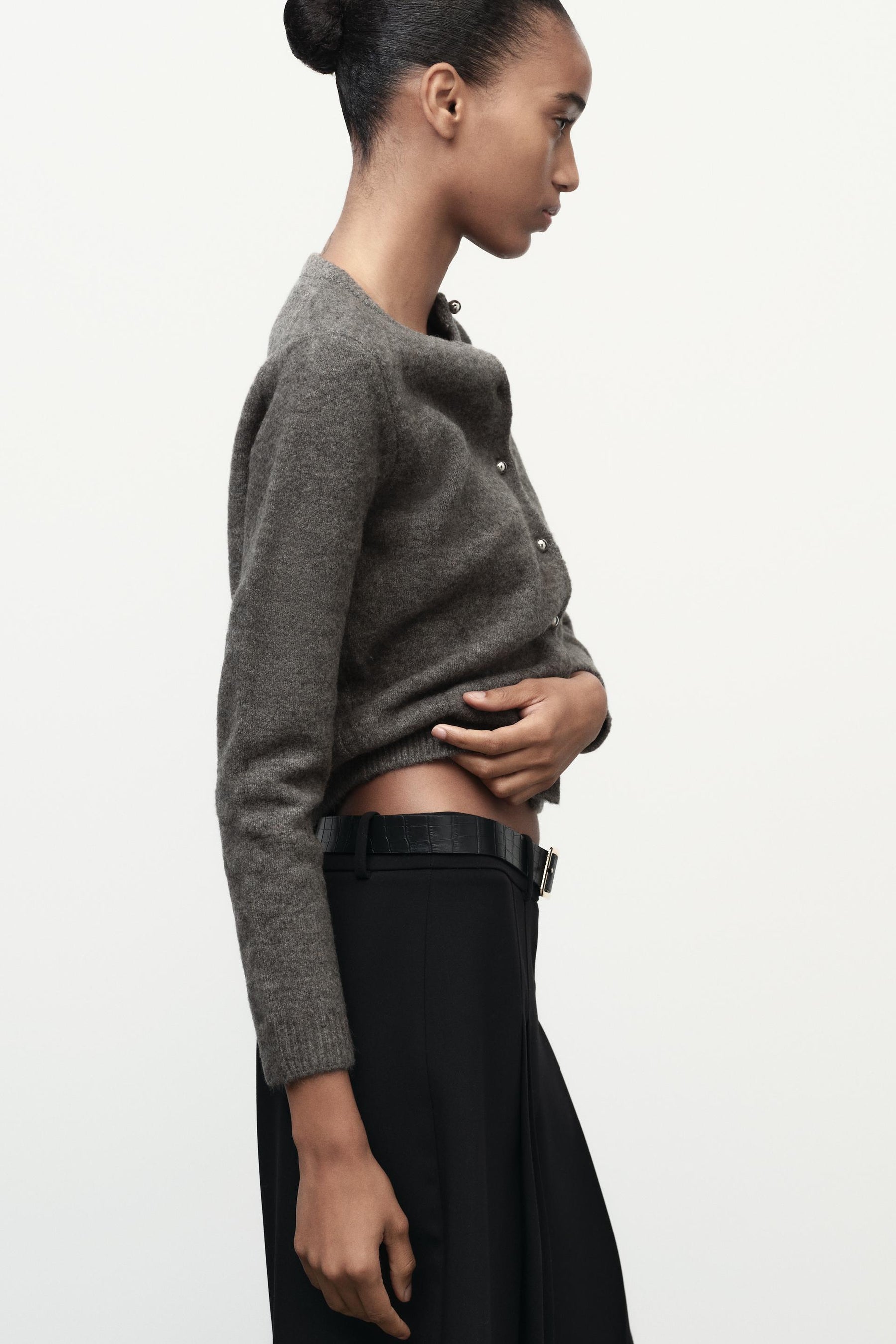 Metal Button Cardigan