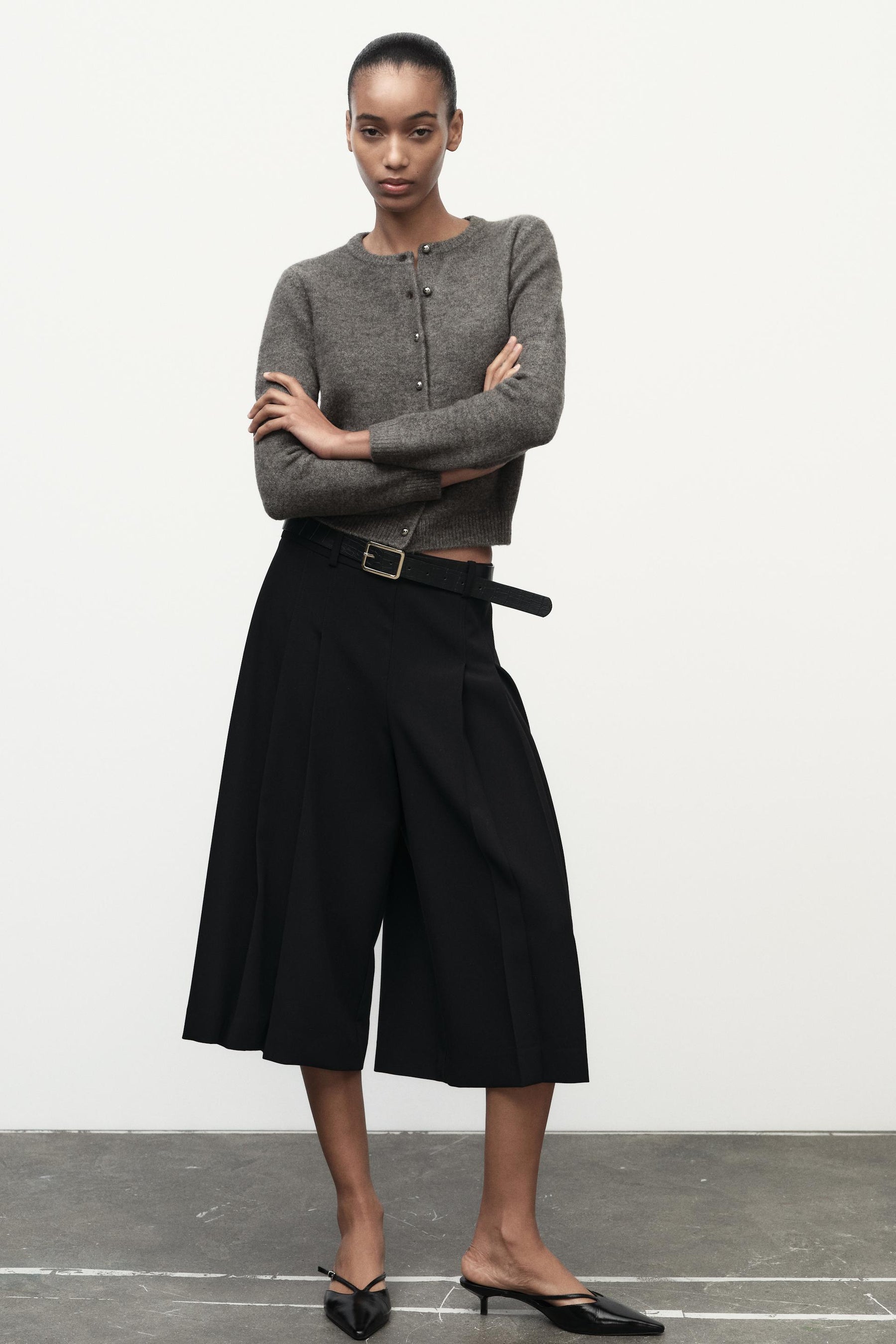 Metal Button Cardigan