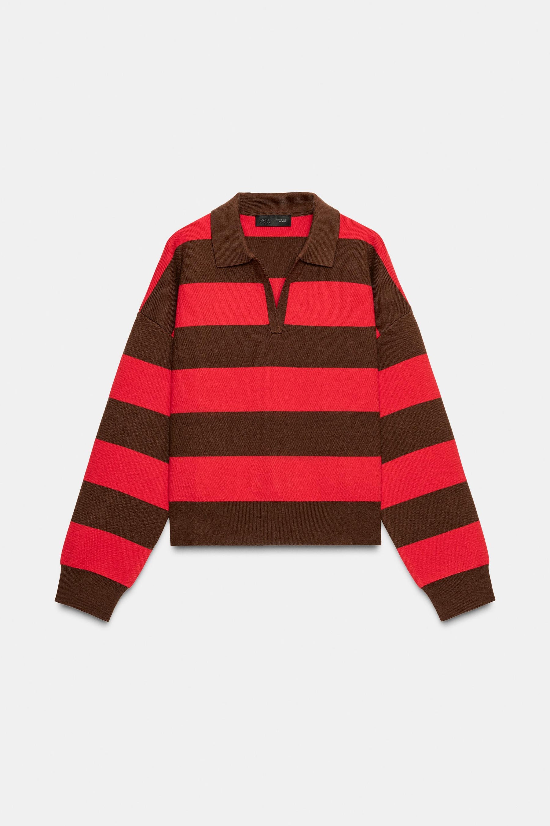 Striped Knit Polo
