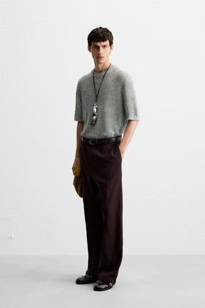 OPEN KNIT T-SHIRT - Image 4