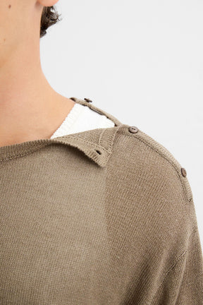 BUTTON-UP KNIT T-SHIRT - Image 5