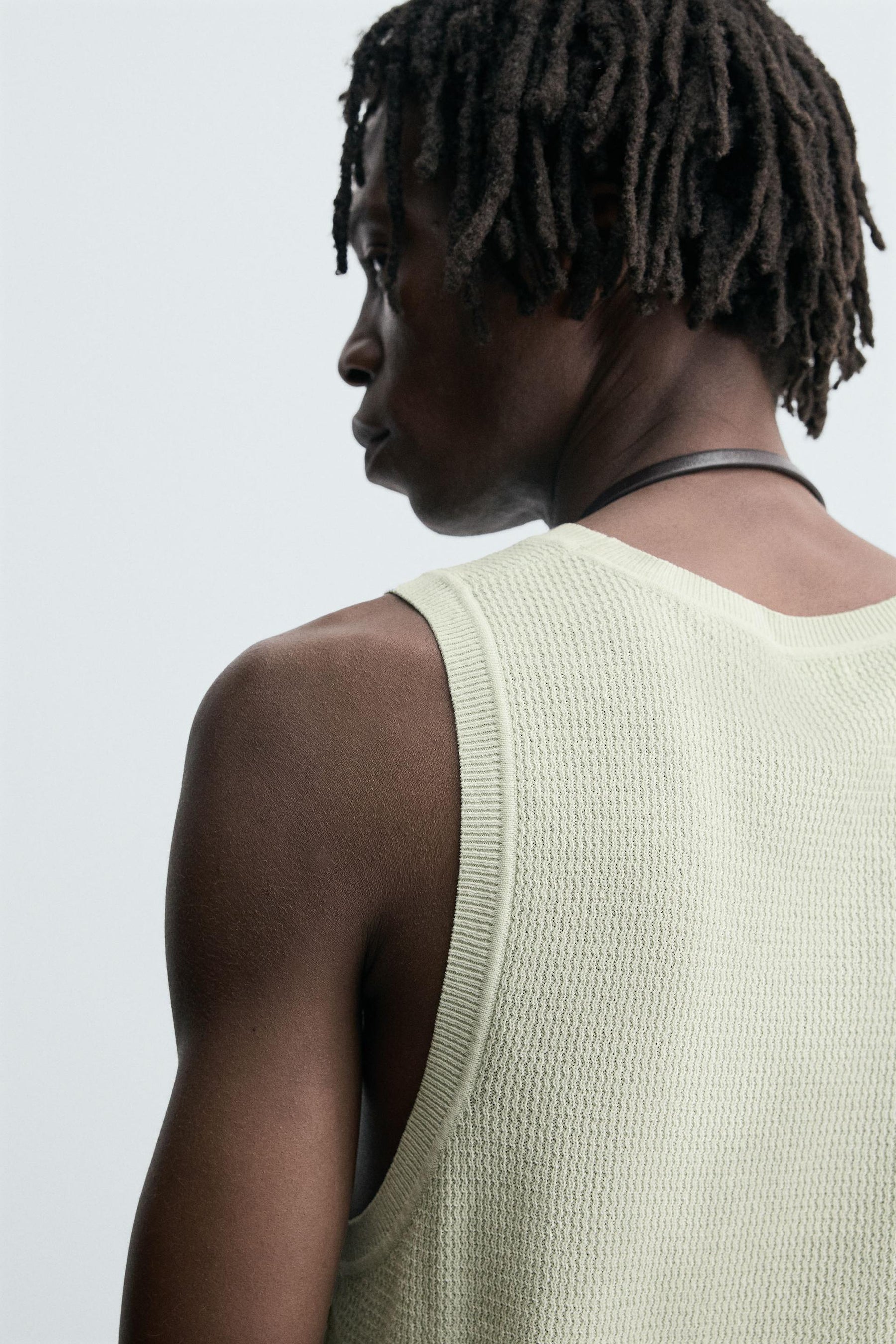 TEXTURED KNIT TANK TOP - Image 5