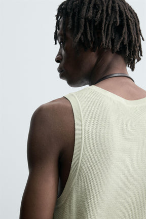 TEXTURED KNIT TANK TOP - Image 5