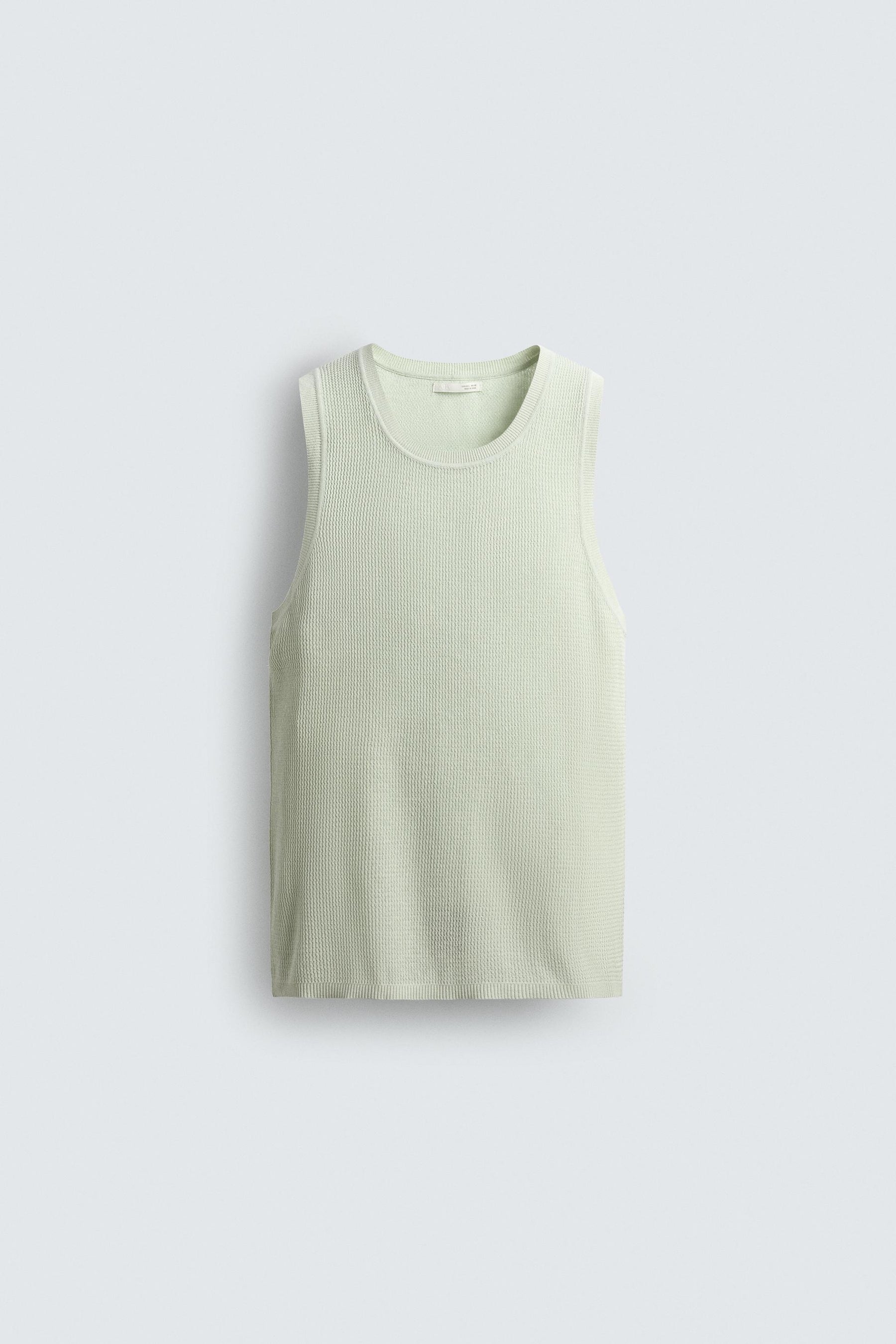 TEXTURED KNIT TANK TOP - Image 7