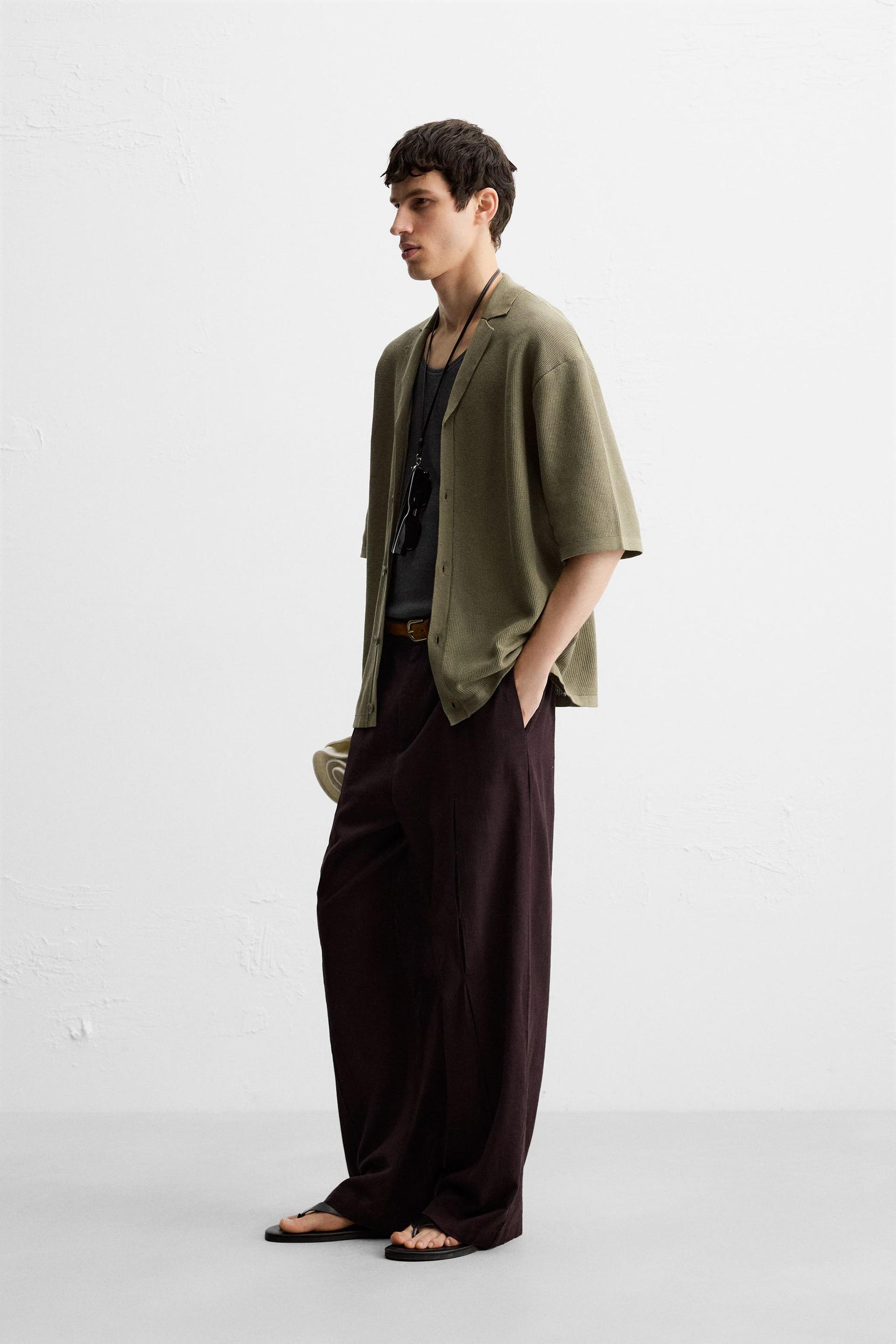 TEXTURED KNIT SHIRT - Image 4