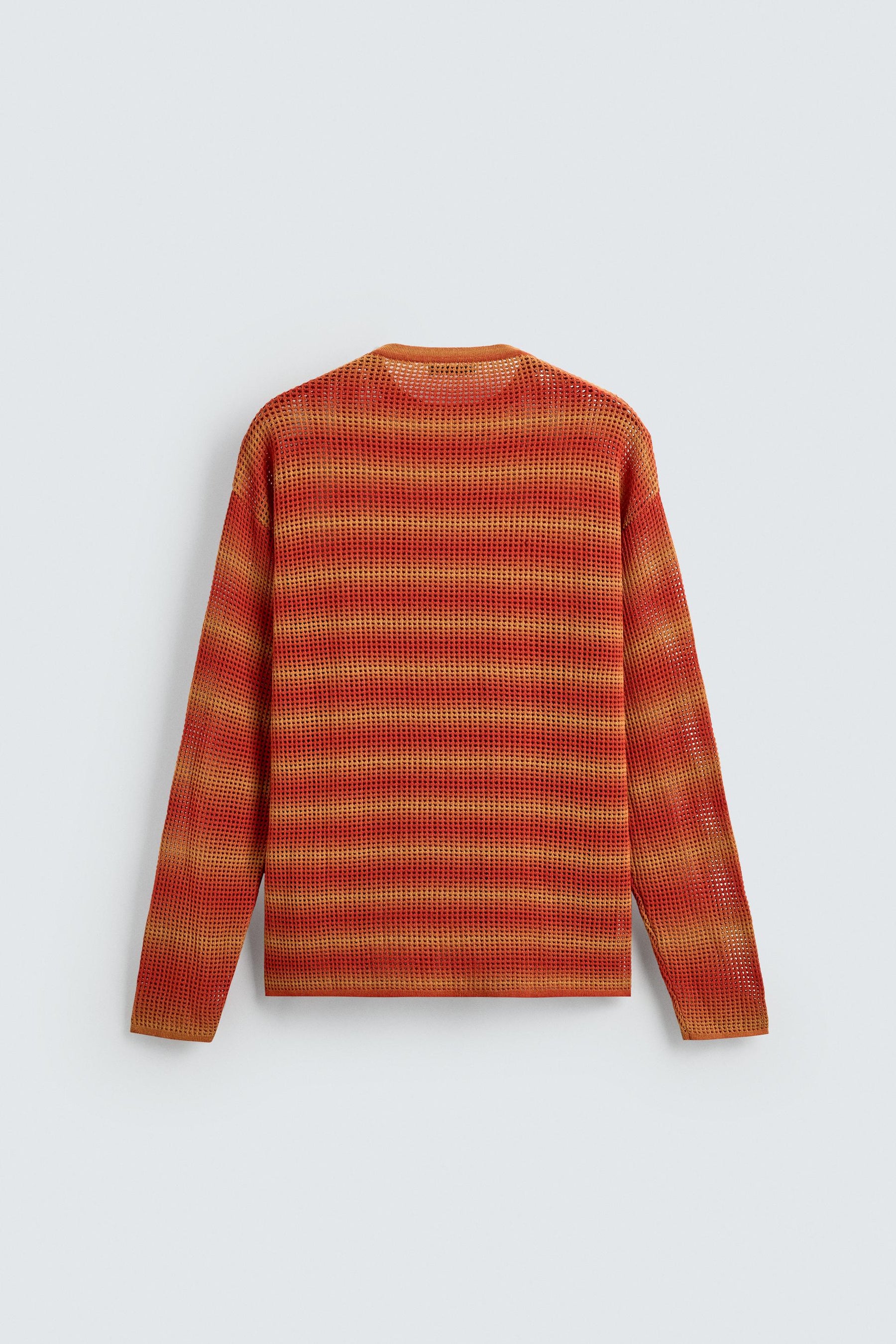 STRIPED OPEN-KNIT SWEATER - Image 8