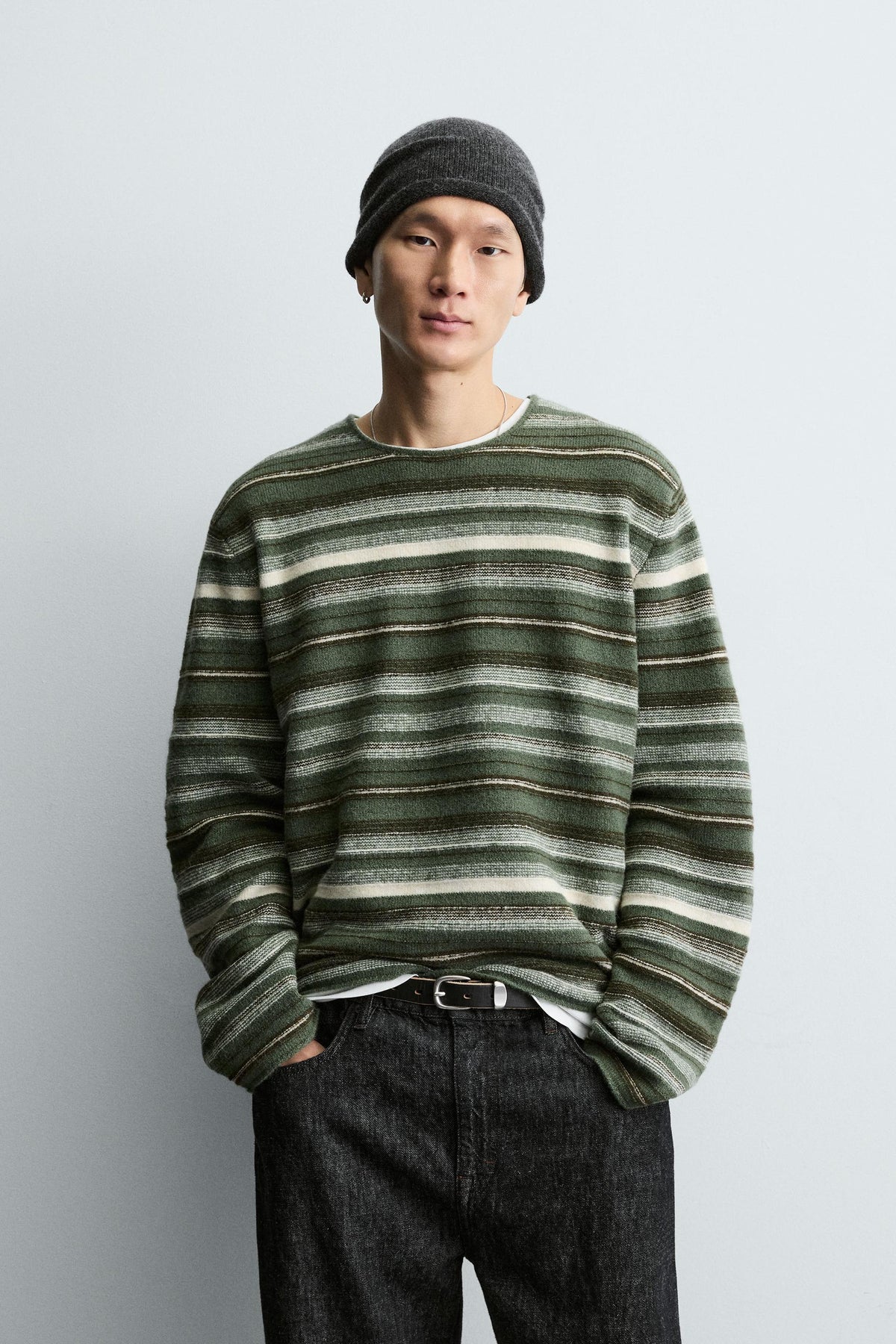 STRIPED JACQUARD JUMPER - Image 2