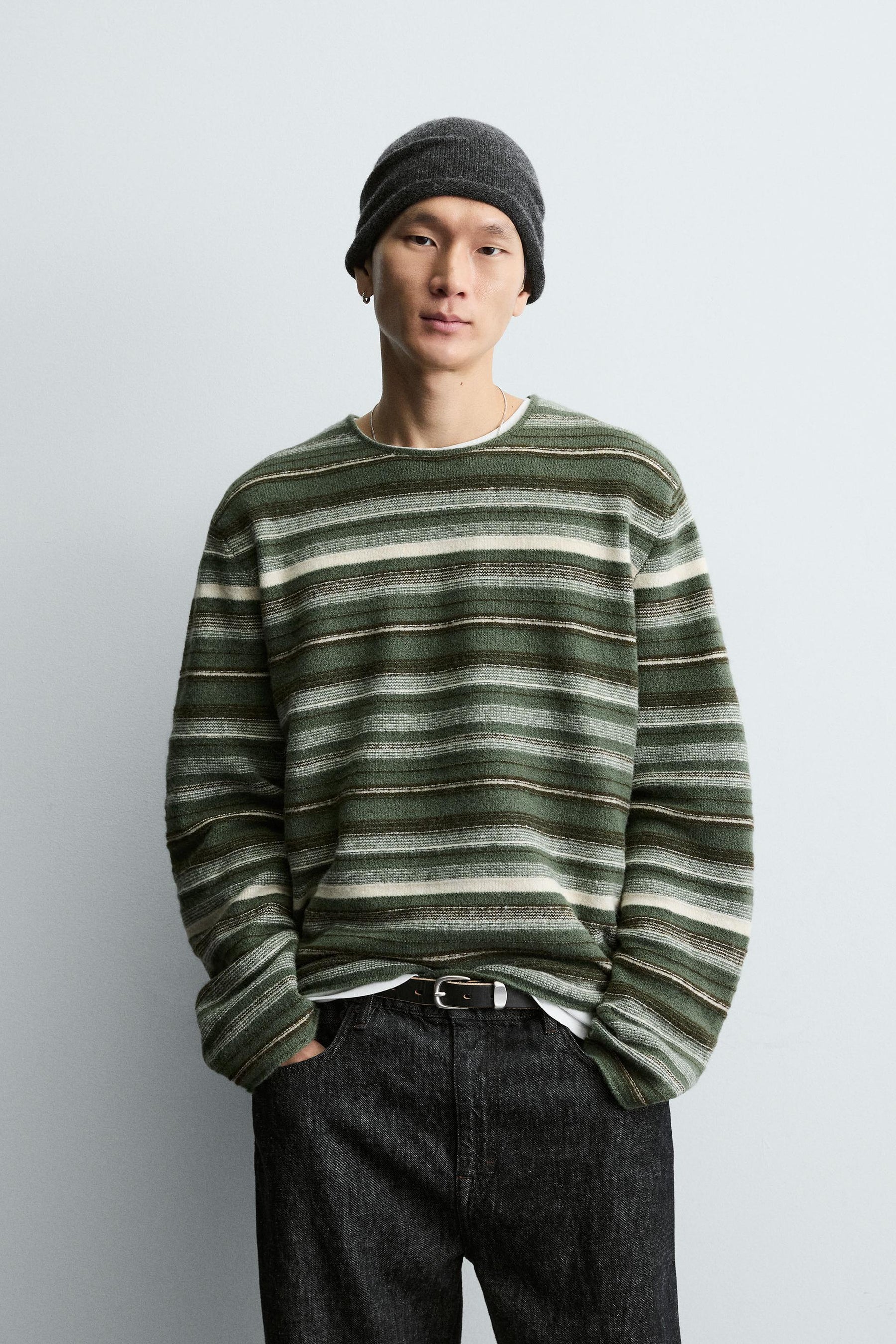STRIPED JACQUARD JUMPER - Image 2