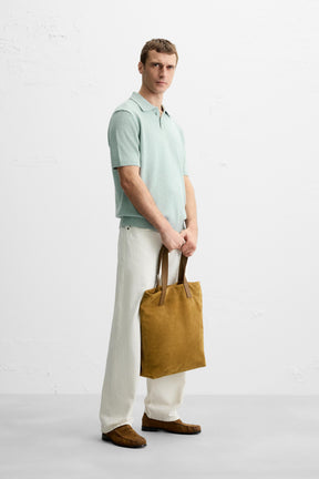 TEXTURED KNIT POLO SHIRT - Image 4