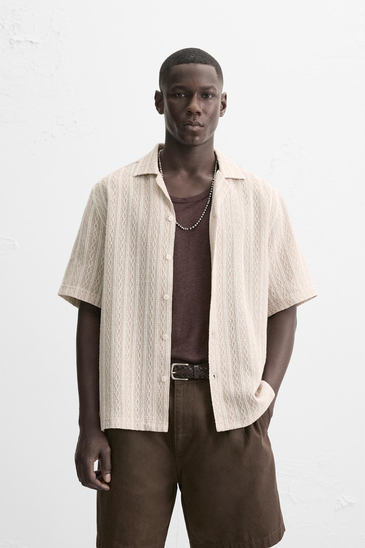 GEOMETRIC JACQUARD SHIRT - Image 2