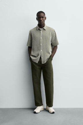 STRIPED JACQUARD SHIRT - Image 1