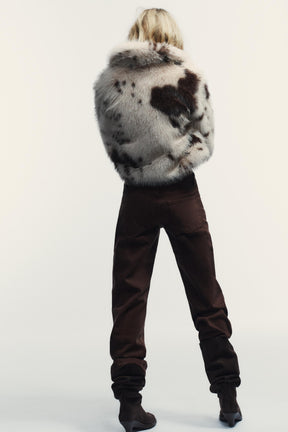 Wide-leg low-rise jeans