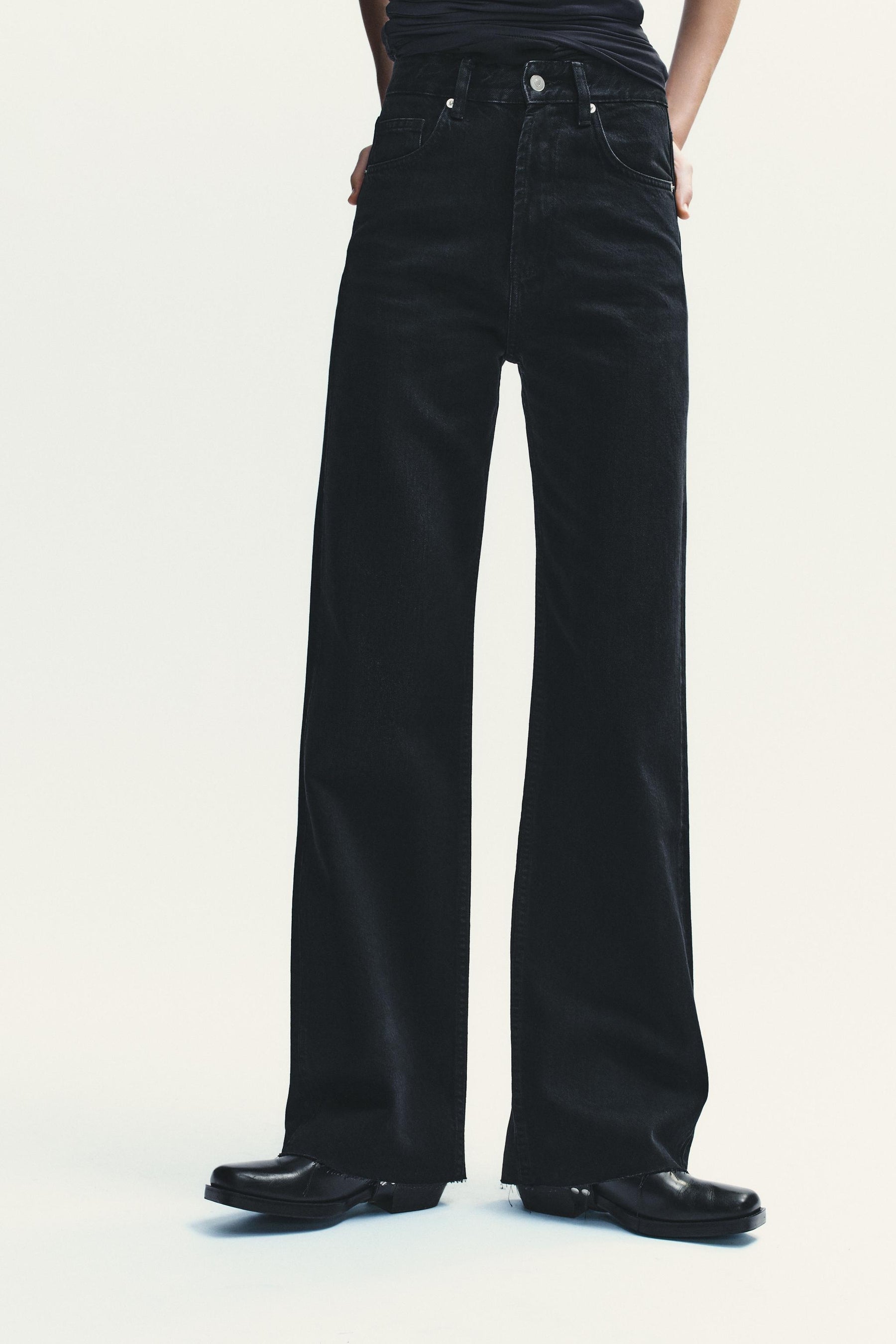 High-Rise Wide Jeans