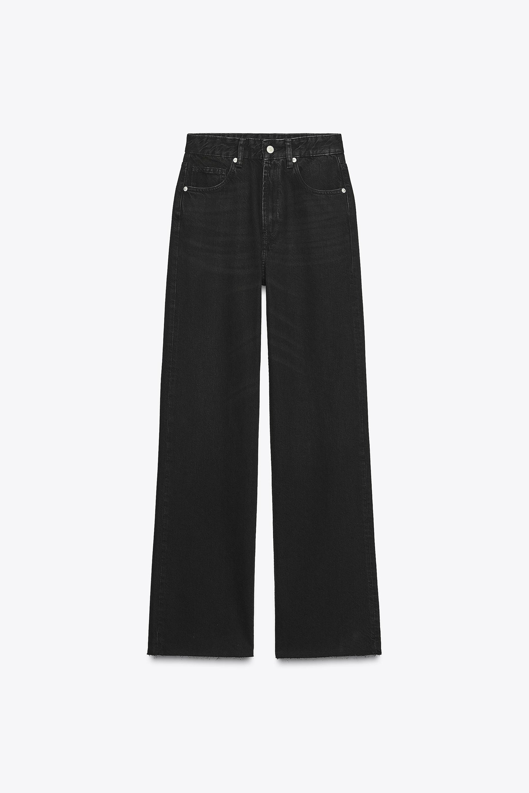 HIGH-WAIST WIDE-LEG JEANS