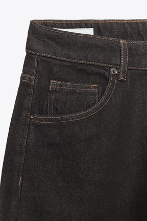 High-waist barrel jeans