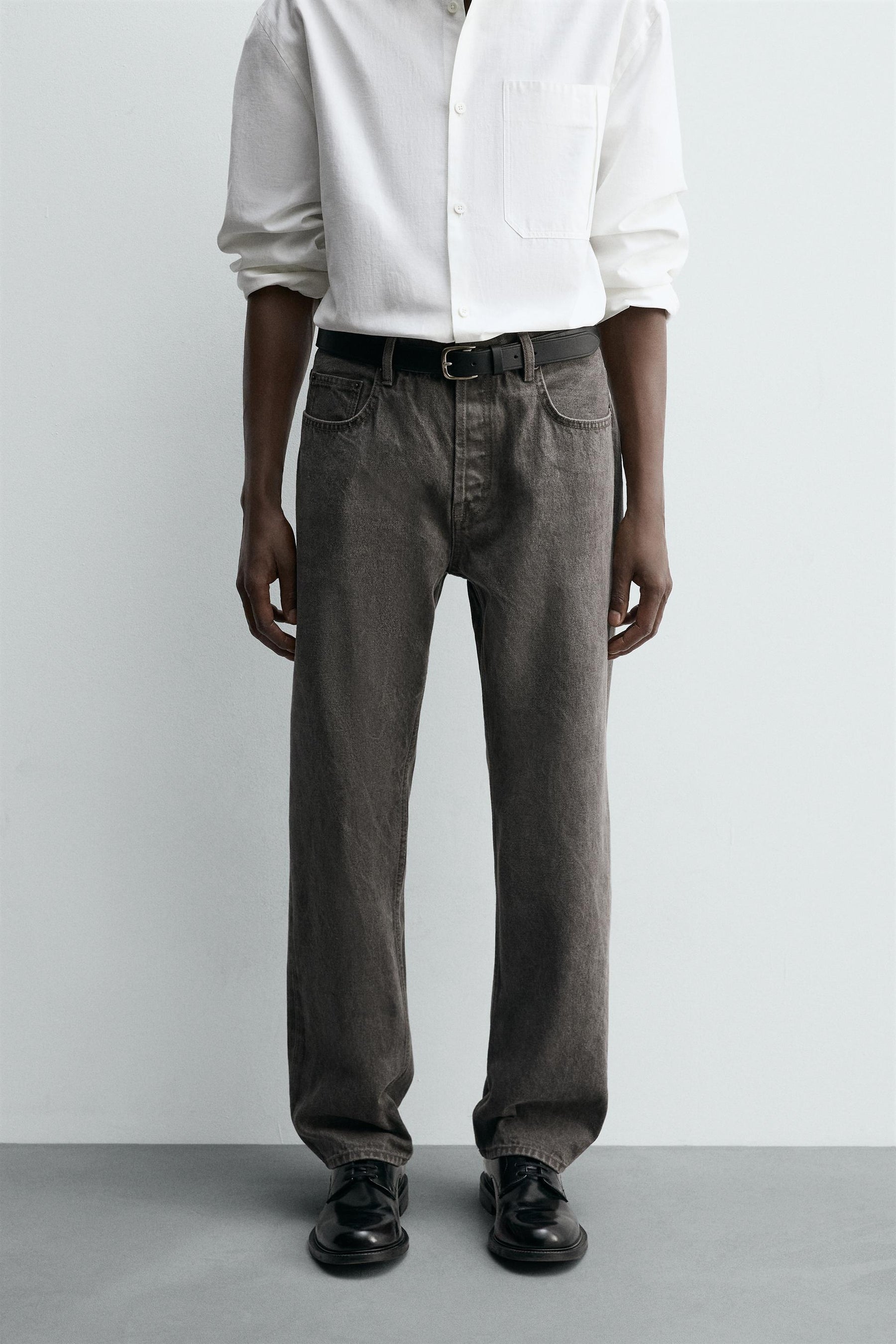 WASHED STRAIGHT FIT JEANS - Image 2