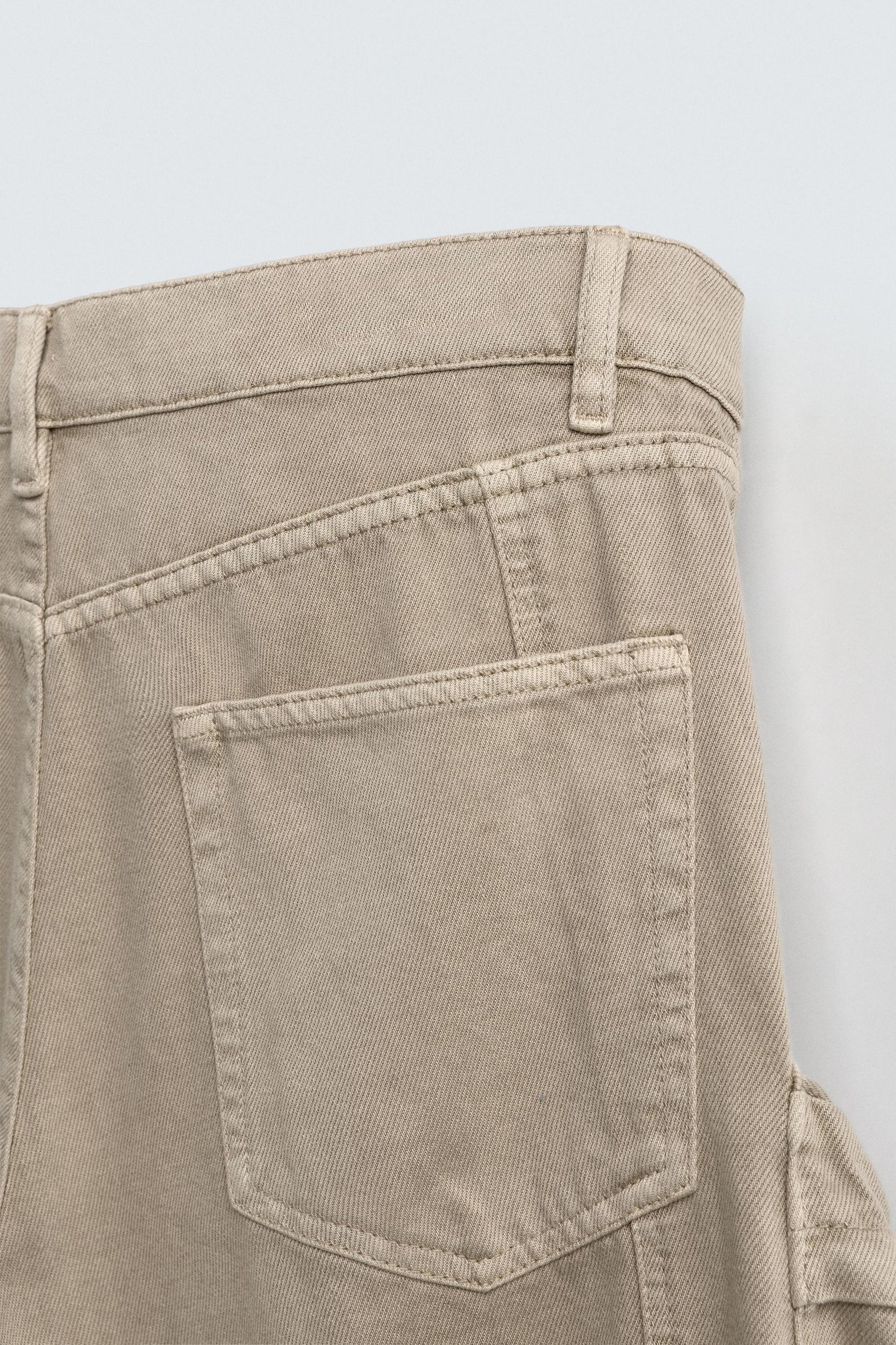 DENIM CARGO TROUSERS WITH POCKETS - Image 9
