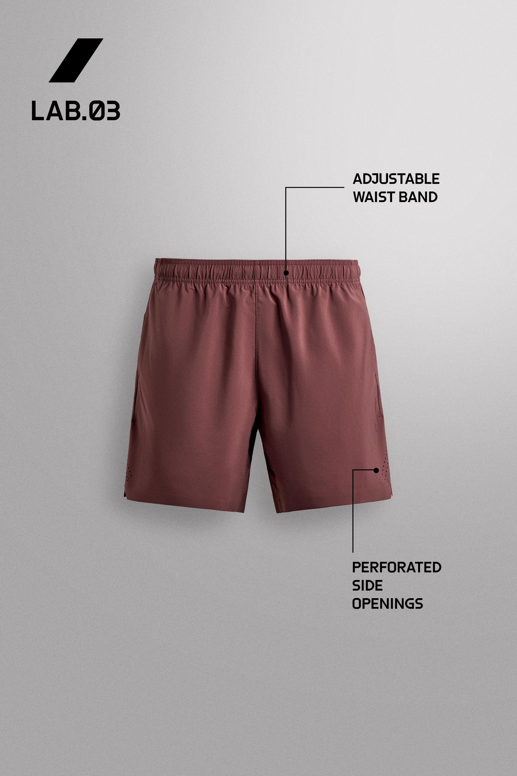 Perforated Active Shorts