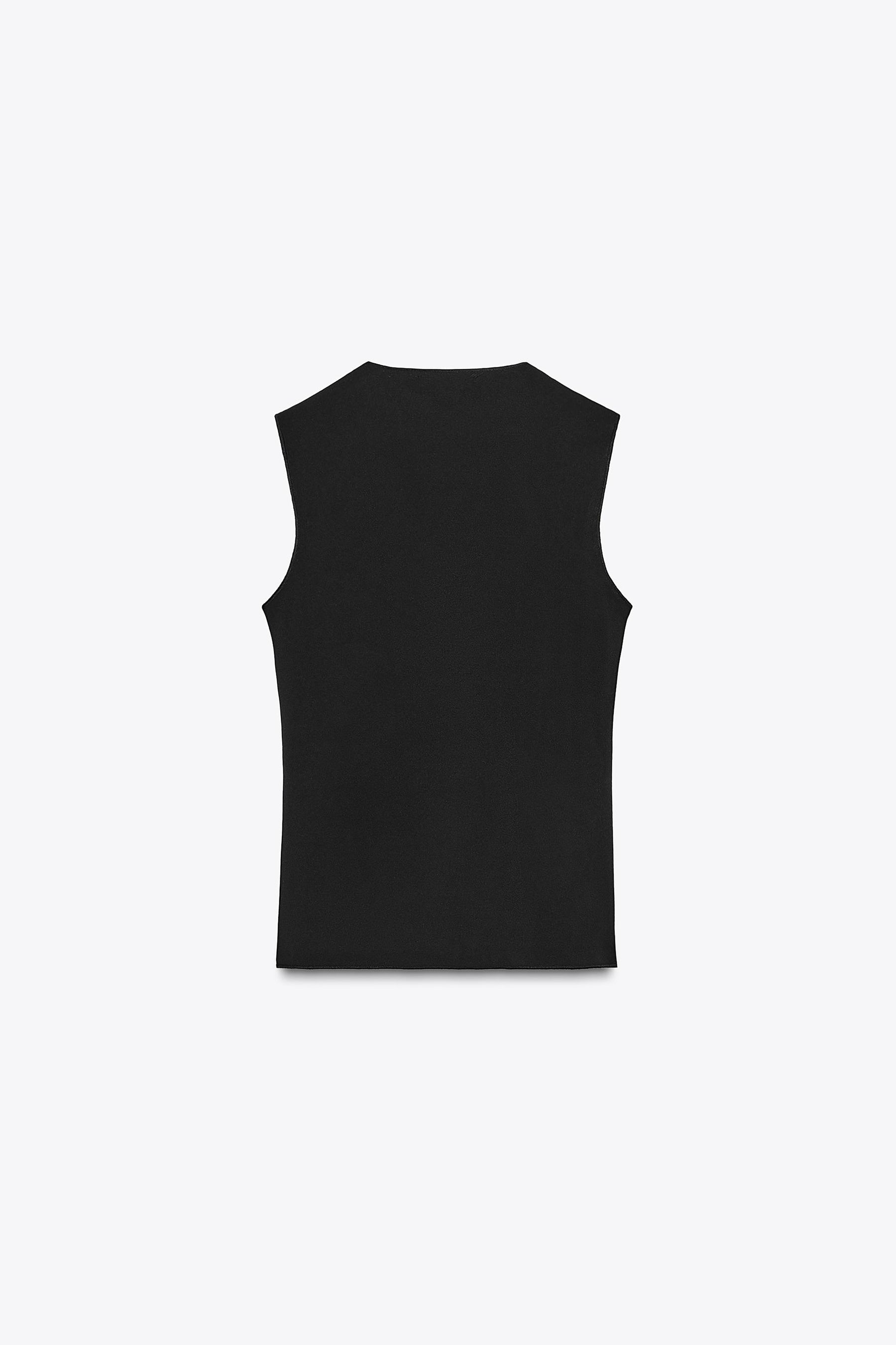 Metallic Thread Stretch Top