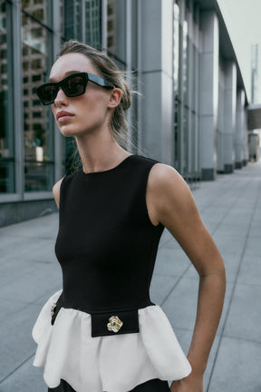 Stretch Contrast Top