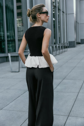 Stretch Contrast Top