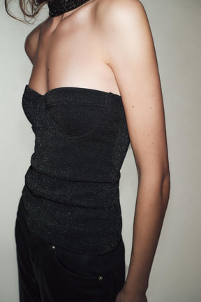 Sparkly Stretch Bandeau Top