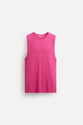 VISCOSE-LINEN TANK TOP - Image 6
